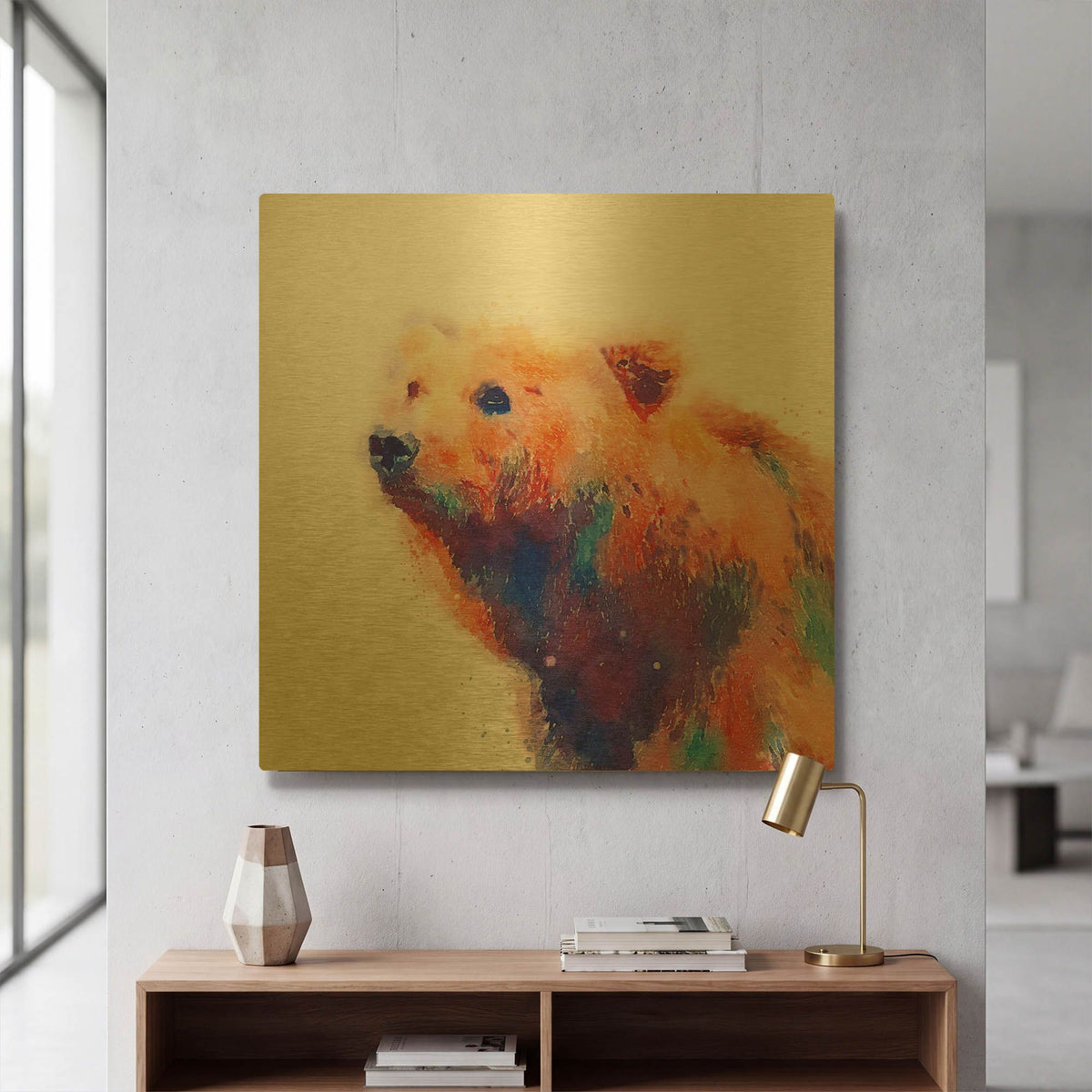 'The Protective Ii' By Jacqueline Maldonado Gold Metal Wall Art
