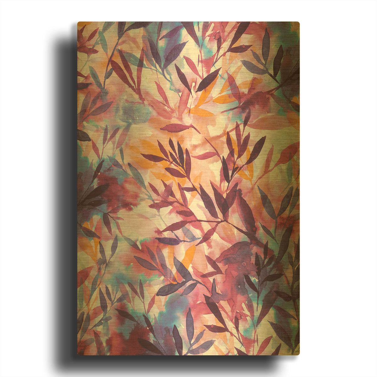 'Changes - Mauve' By Jacqueline Maldonado Gold Metal Wall Art