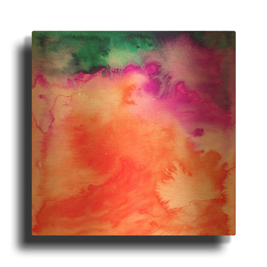 'Fusion Ii' By Jacqueline Maldonado Gold Metal Wall Art