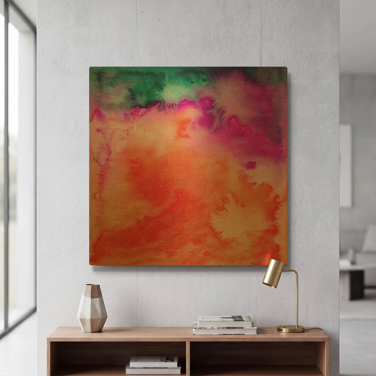 'Fusion Ii' By Jacqueline Maldonado Gold Metal Wall Art