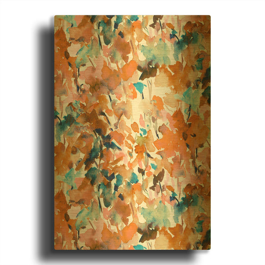 'Local Color Orange' By Jacqueline Maldonado Gold Metal Wall Art