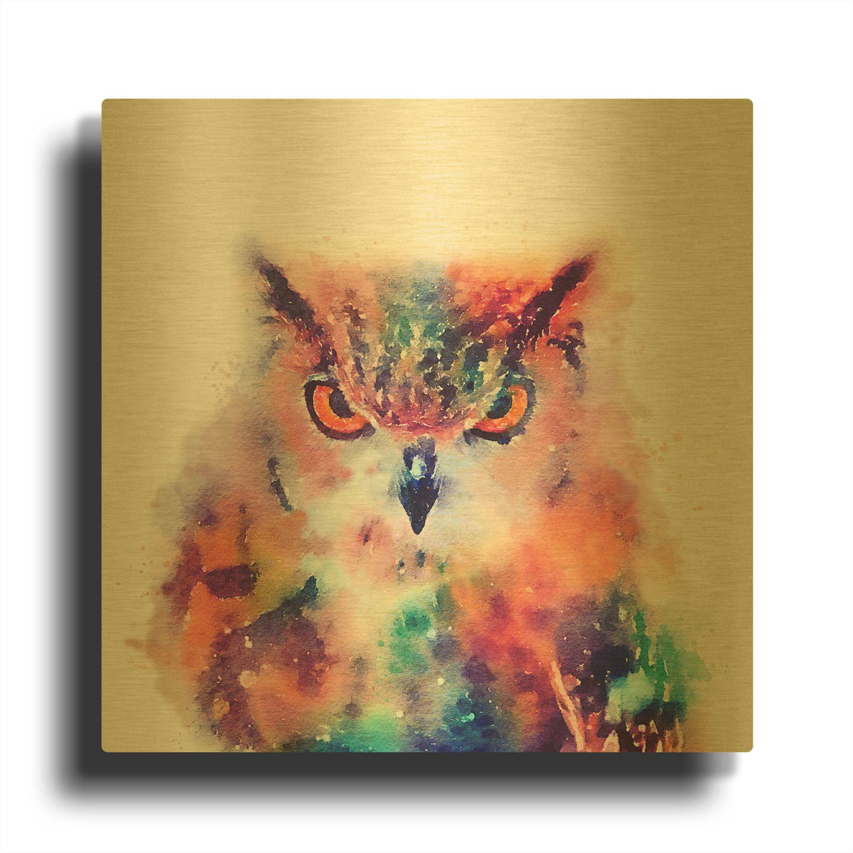'The Wise Ii' By Jacqueline Maldonado Gold Metal Wall Art