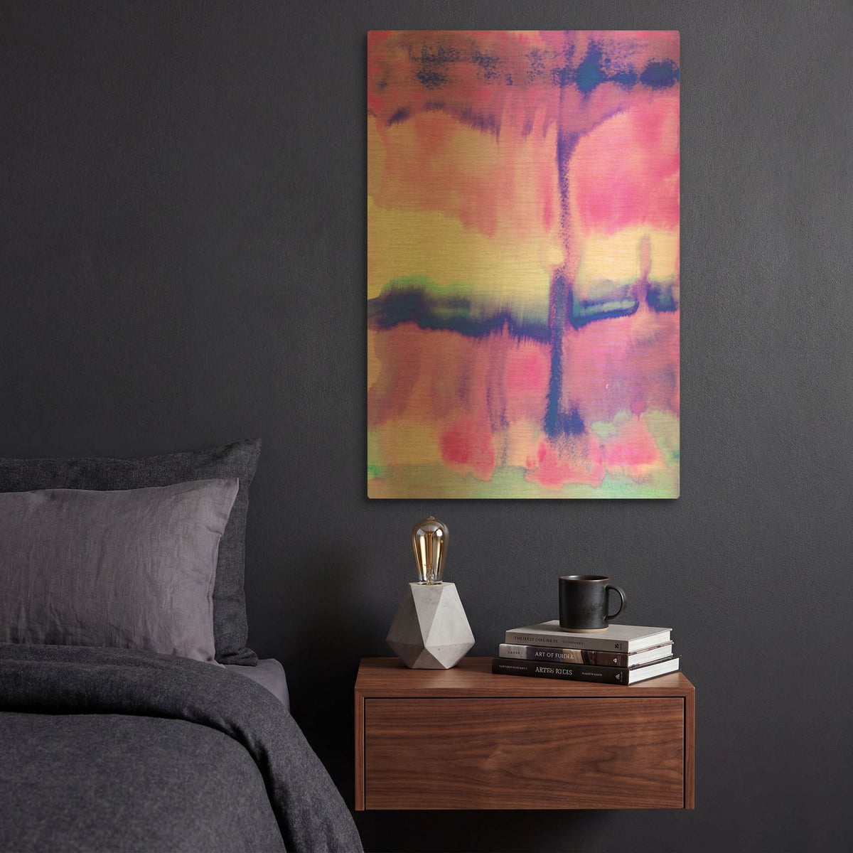 'Undertow Ii' By Jacqueline Maldonado Gold Metal Wall Art