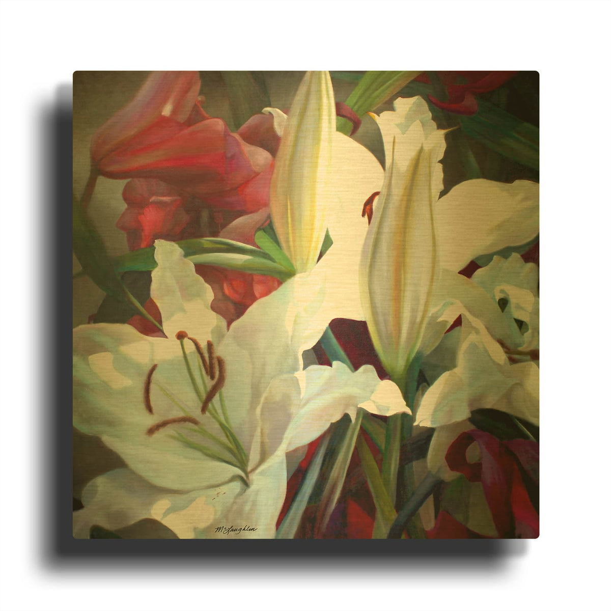 'Ruffles & Trim' By Jan McLaughlin Gold Metal Wall Art