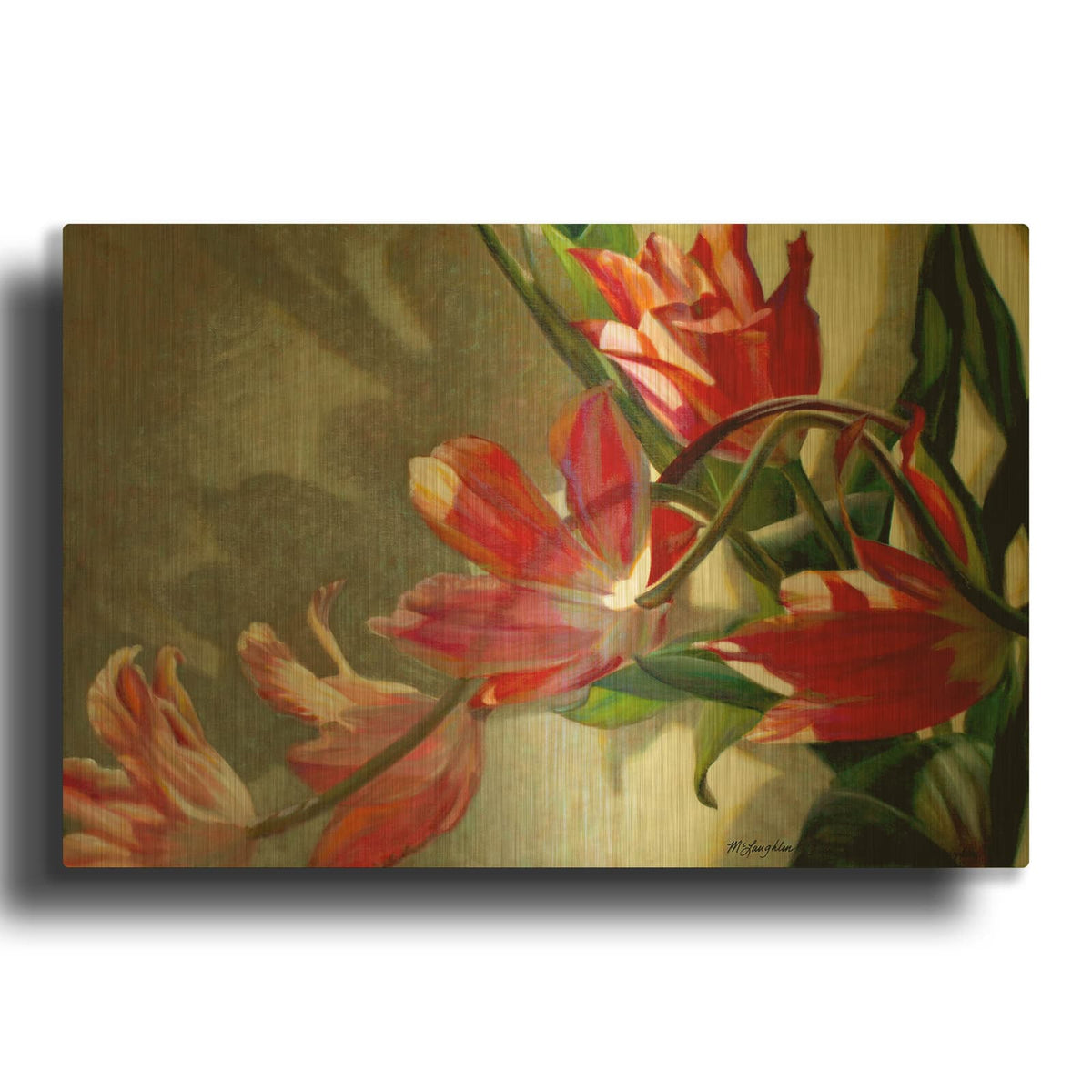 'Shades Of Holland' By Jan McLaughlin Gold Metal Wall Art