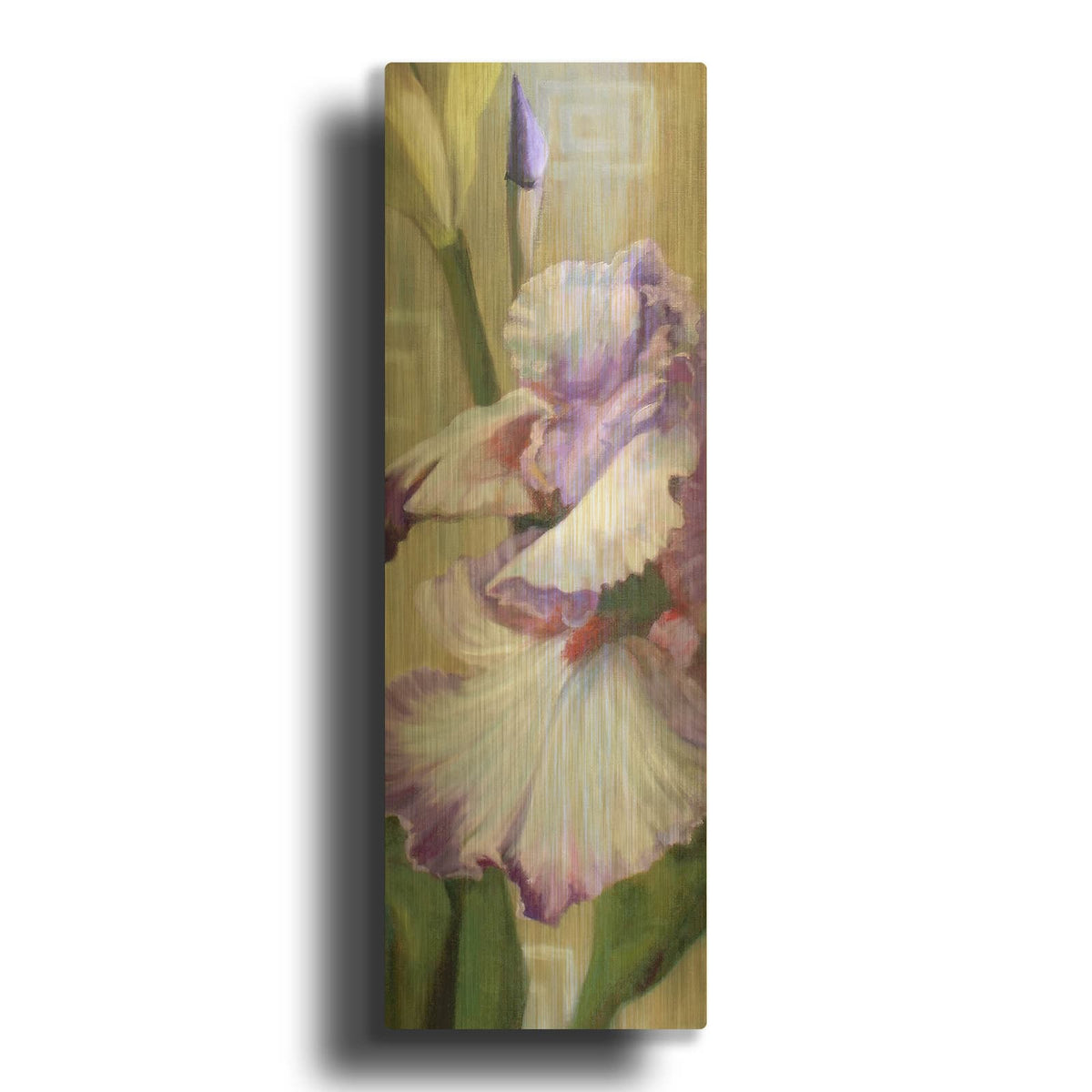 'Iris Iii' By Jan McLaughlin Gold Metal Wall Art