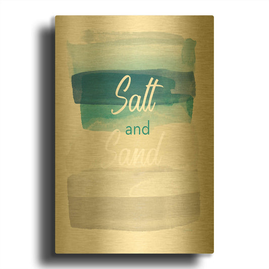 'LW3757' By Linda Woods Gold Metal Wall Art