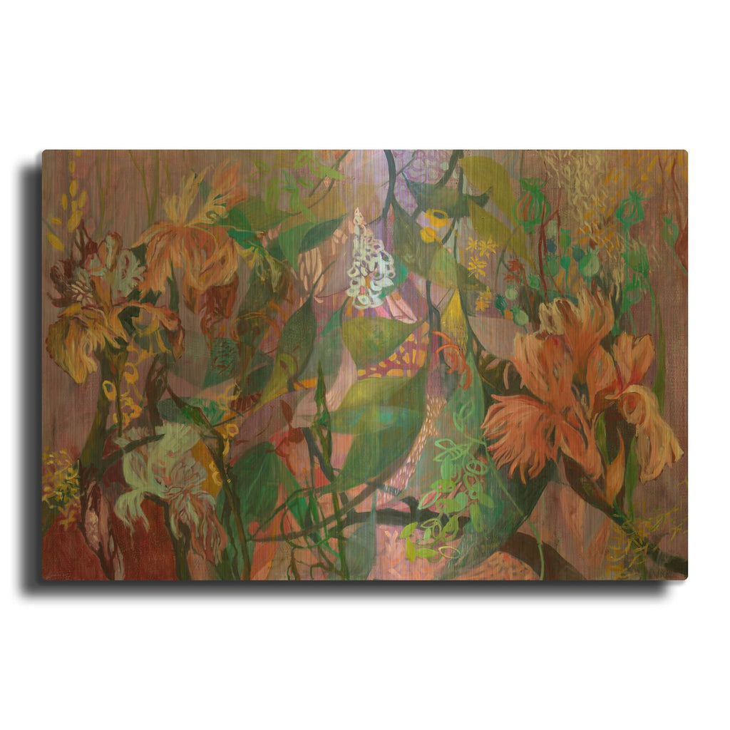 'Fall Season Maturity' By Julia Hacker Gold Metal Wall Art