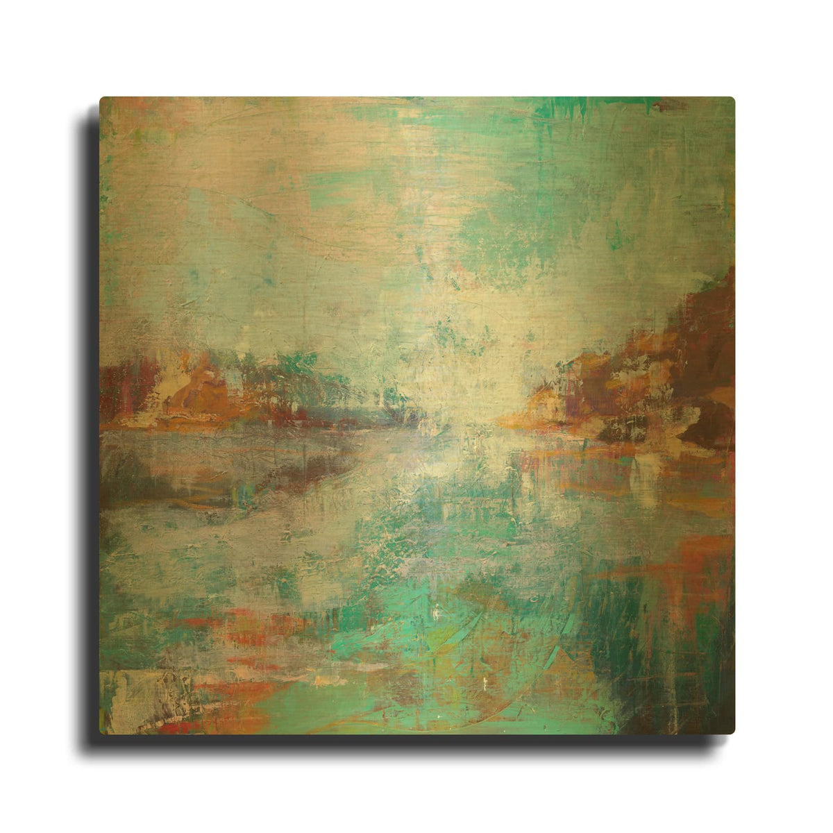 'Serenity' By Julia Hacker Gold Metal Wall Art