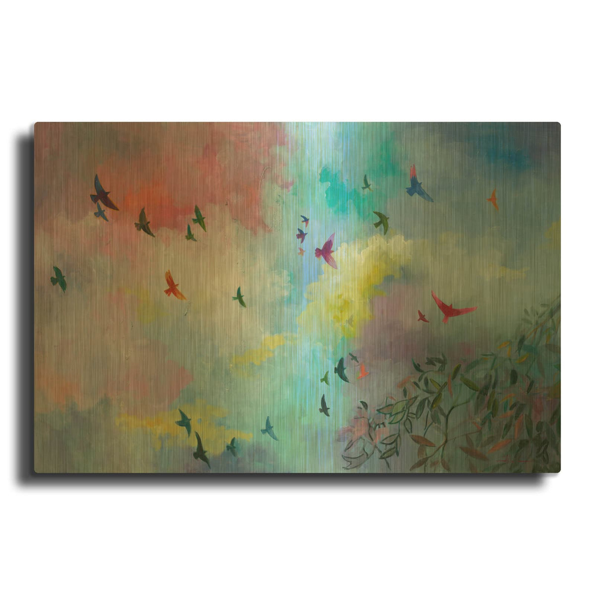 'Sky Is The Limit' By Julia Hacker Gold Metal Wall Art