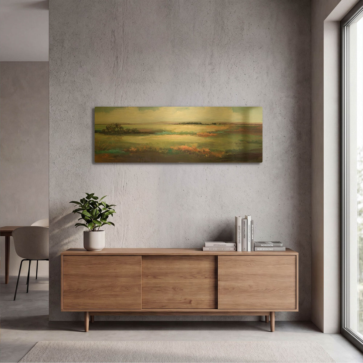 'A Day To Be Lazy' By Karen Hale Gold Metal Wall Art