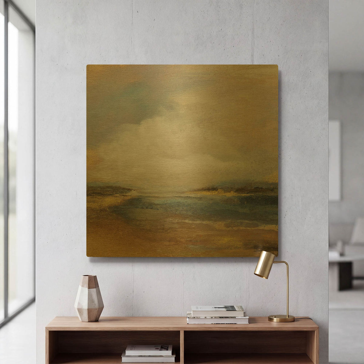 'Another Day' By Karen Hale Gold Metal Wall Art