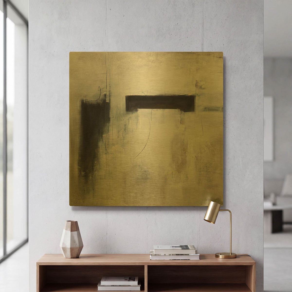 'Another Perspective' By Karen Hale Gold Metal Wall Art