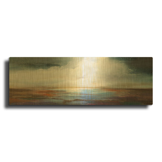 'Calm Waters' By Karen Hale Gold Metal Wall Art