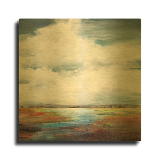 'Can' By Karen Hale Gold Metal Wall Art