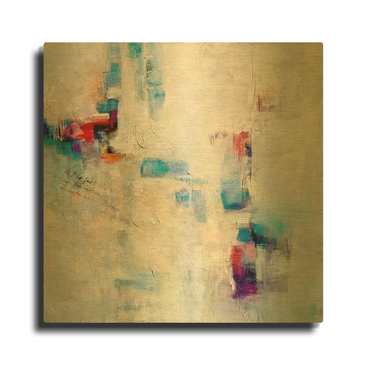 'Conversation' By Karen Hale Gold Metal Wall Art