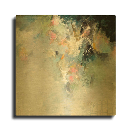 'Enveloped' By Karen Hale Gold Metal Wall Art