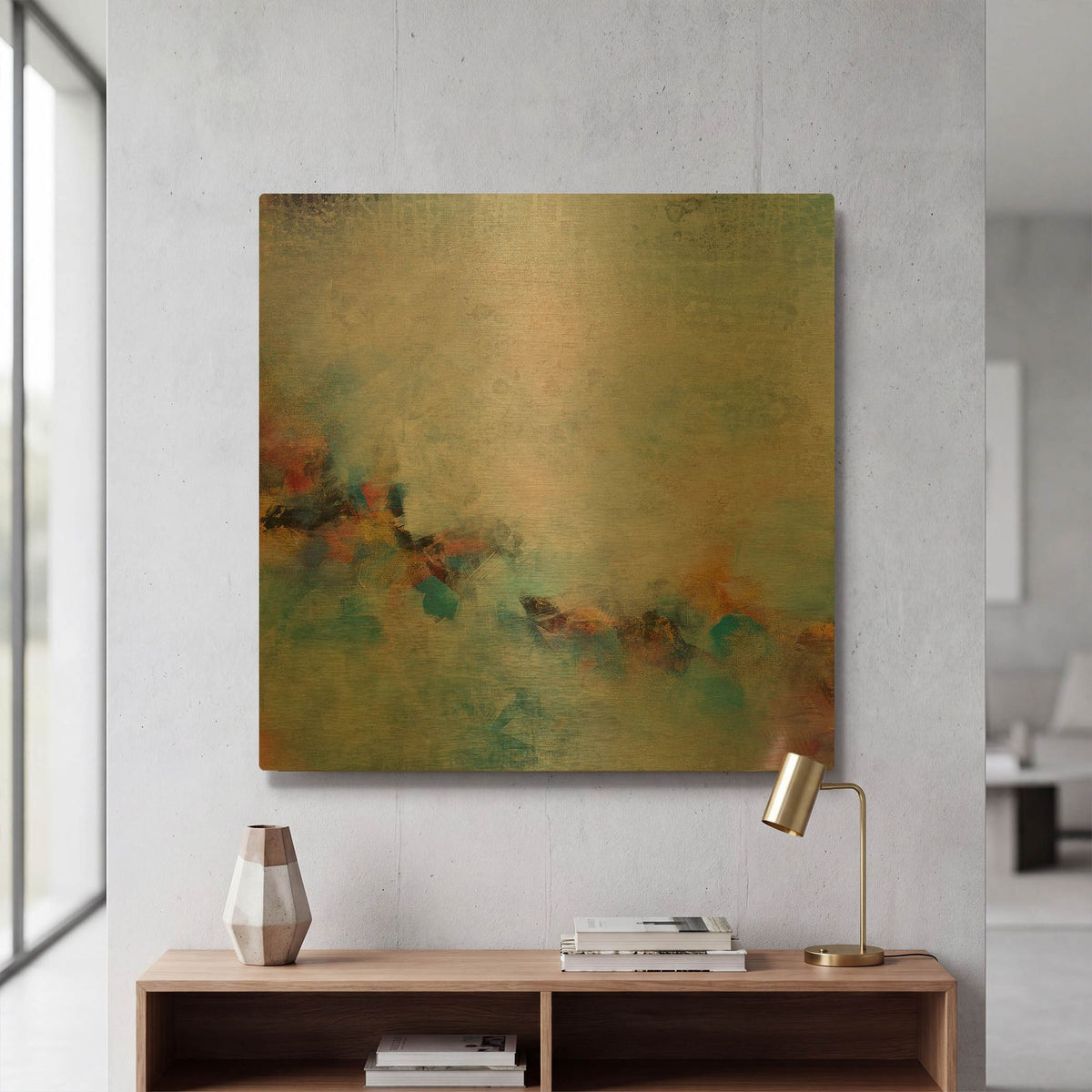 'Every Which Way' By Karen Hale Gold Metal Wall Art