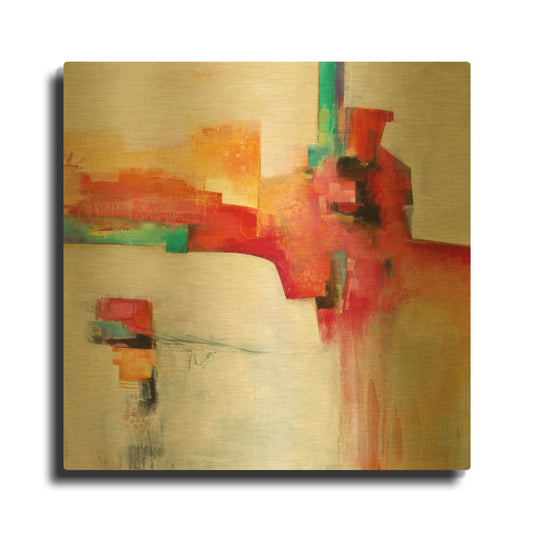'Find Your Way' By Karen Hale Gold Metal Wall Art
