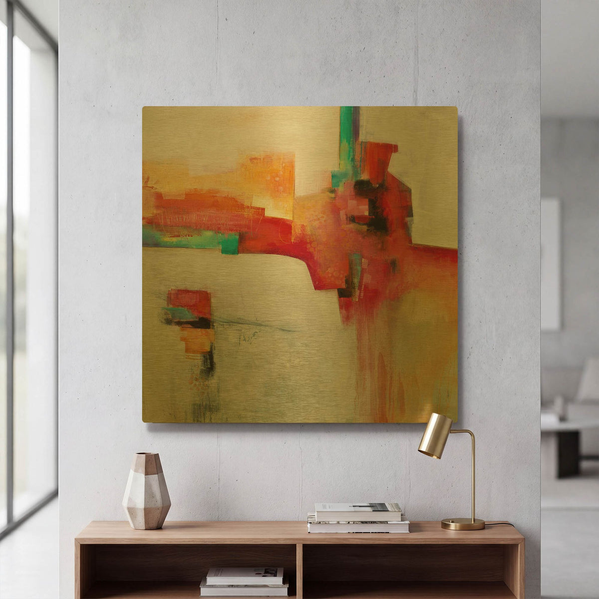 'Find Your Way' By Karen Hale Gold Metal Wall Art