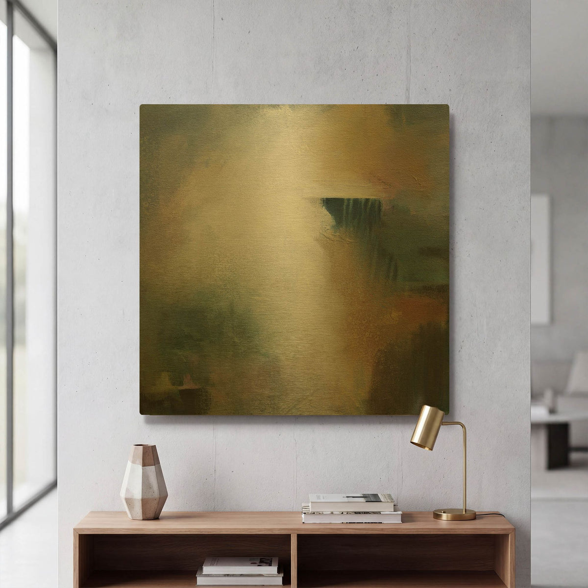 'First Light' By Karen Hale Gold Metal Wall Art