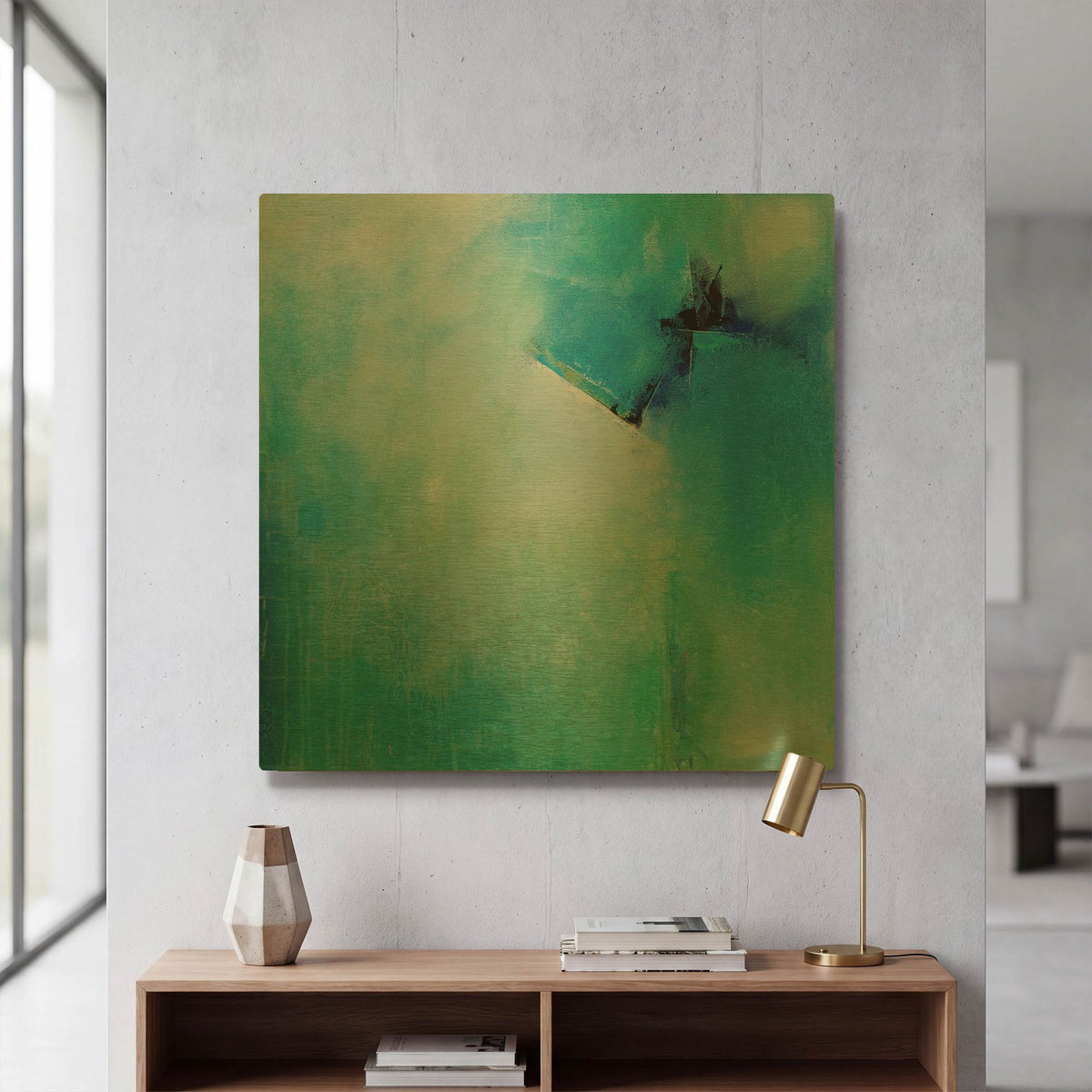'Free Flow' By Karen Hale Gold Metal Wall Art