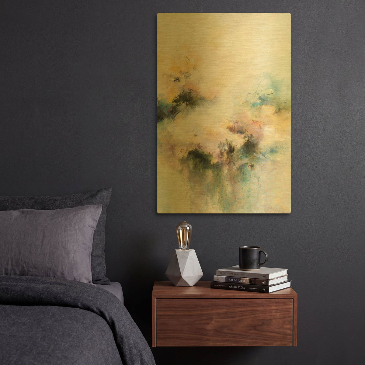 'Fresh Scent' By Karen Hale Gold Metal Wall Art