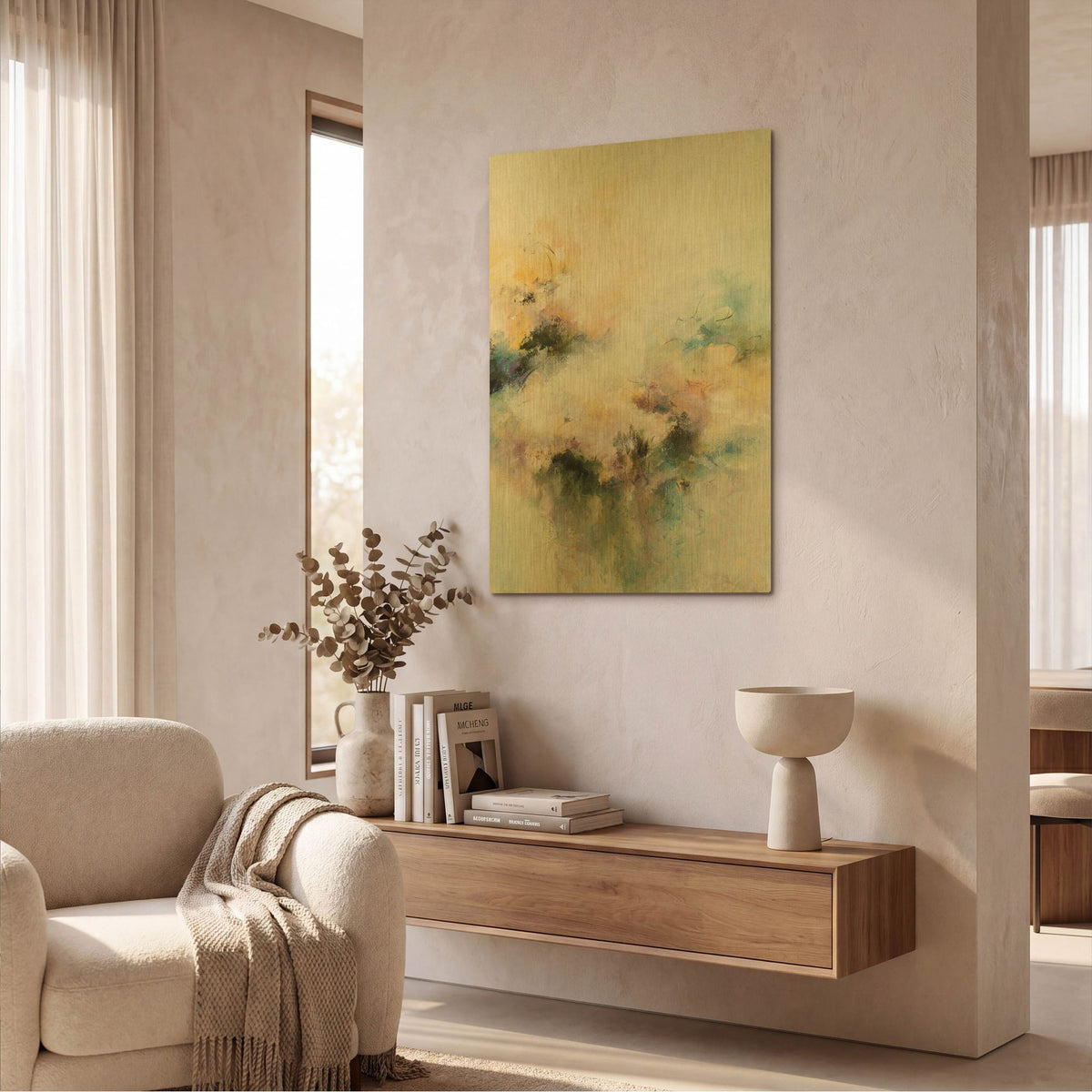 'Fresh Scent' By Karen Hale Gold Metal Wall Art