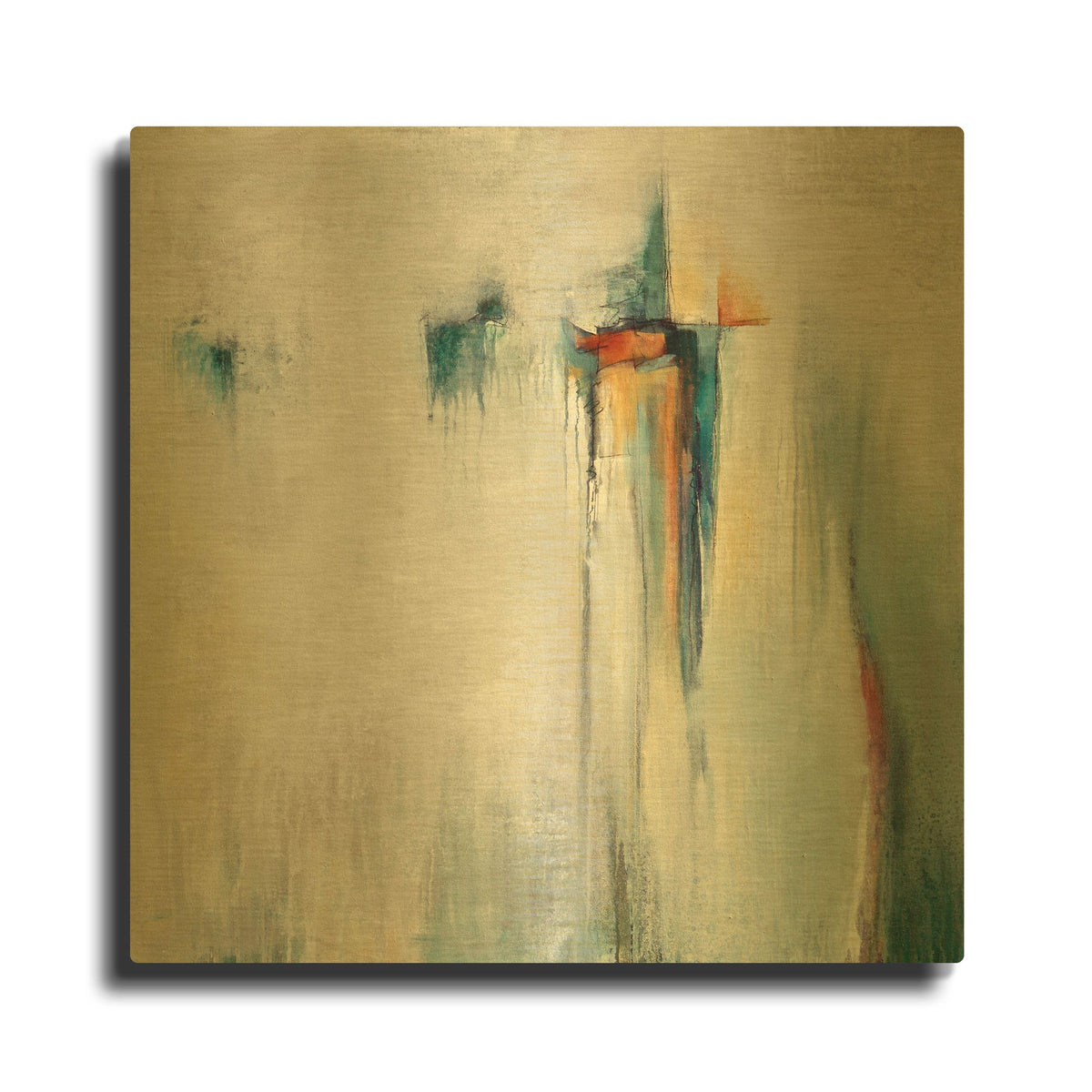 'Hazy Shades' By Karen Hale Gold Metal Wall Art