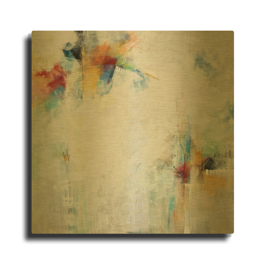 'Joyful' By Karen Hale Gold Metal Wall Art