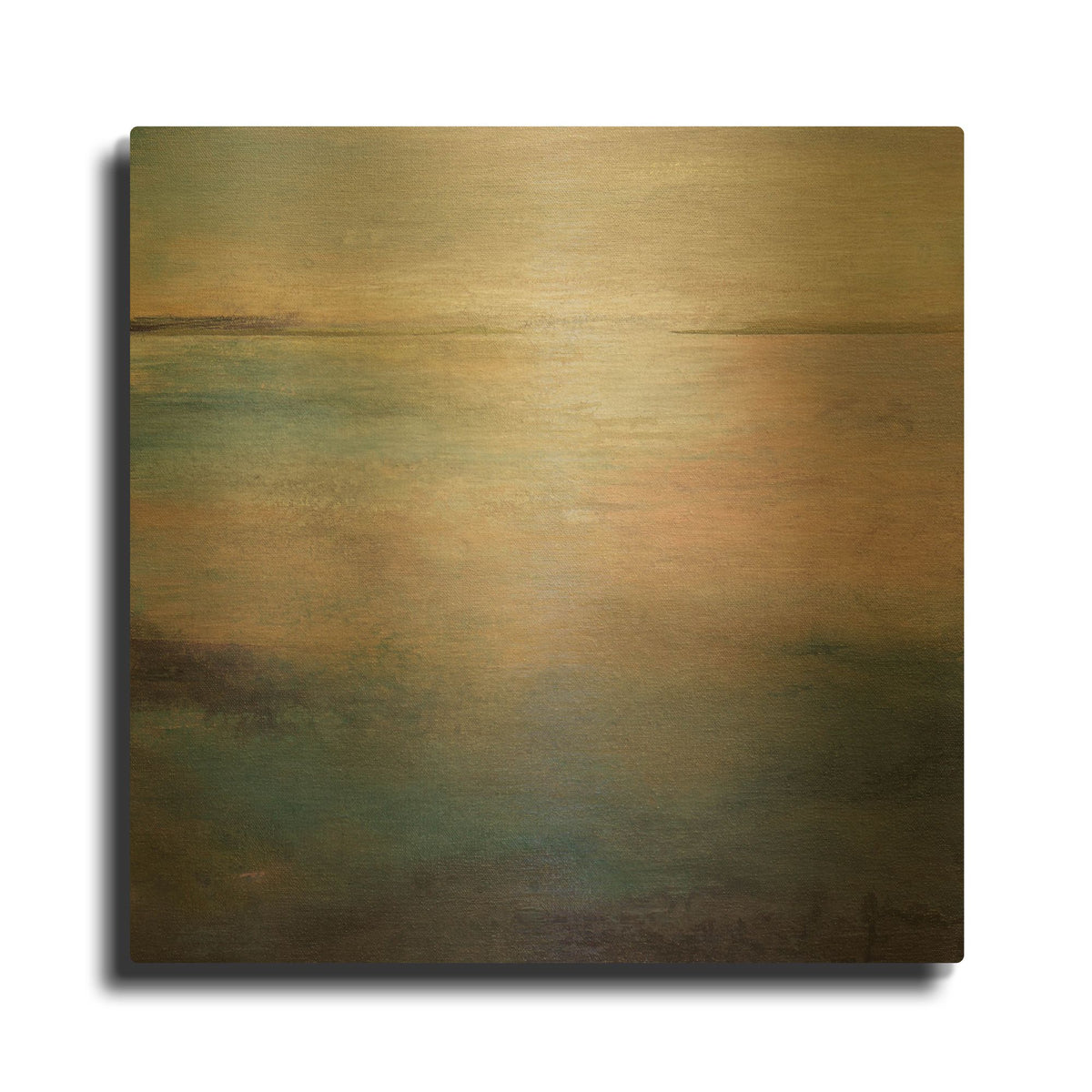 'Listen To The Silence' By Karen Hale Gold Metal Wall Art
