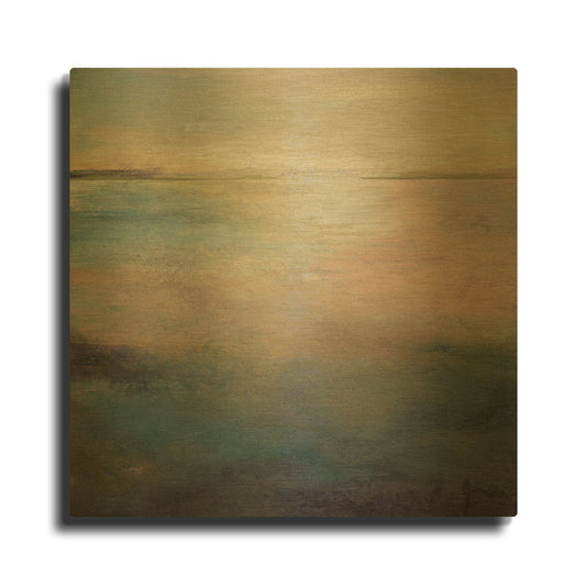 'Listen To The Silence' By Karen Hale Gold Metal Wall Art