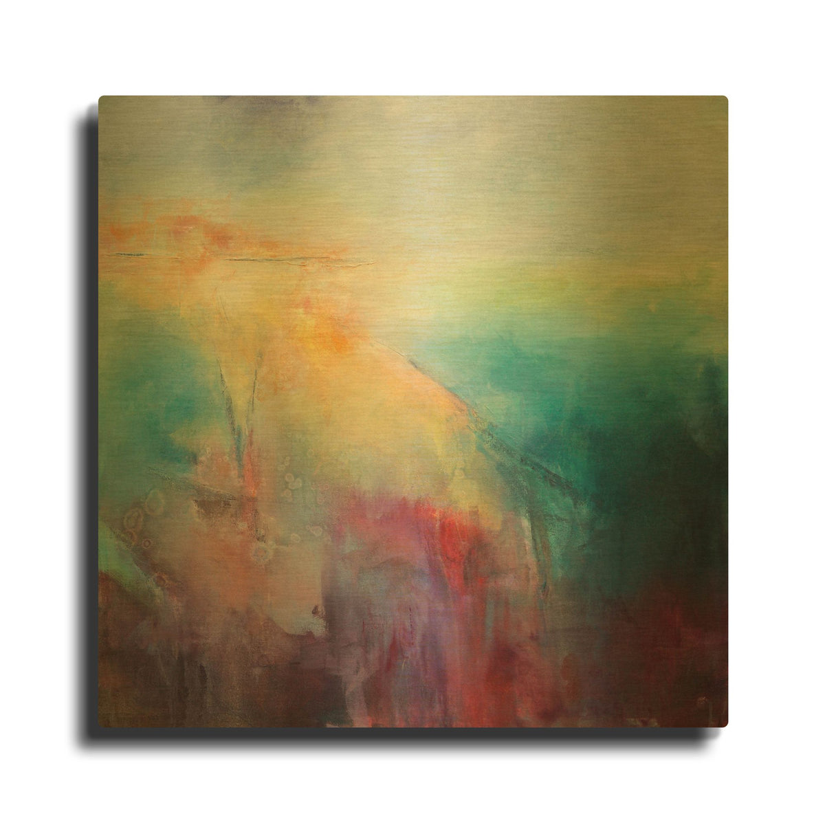 'Luminous Energy' By Karen Hale Gold Metal Wall Art