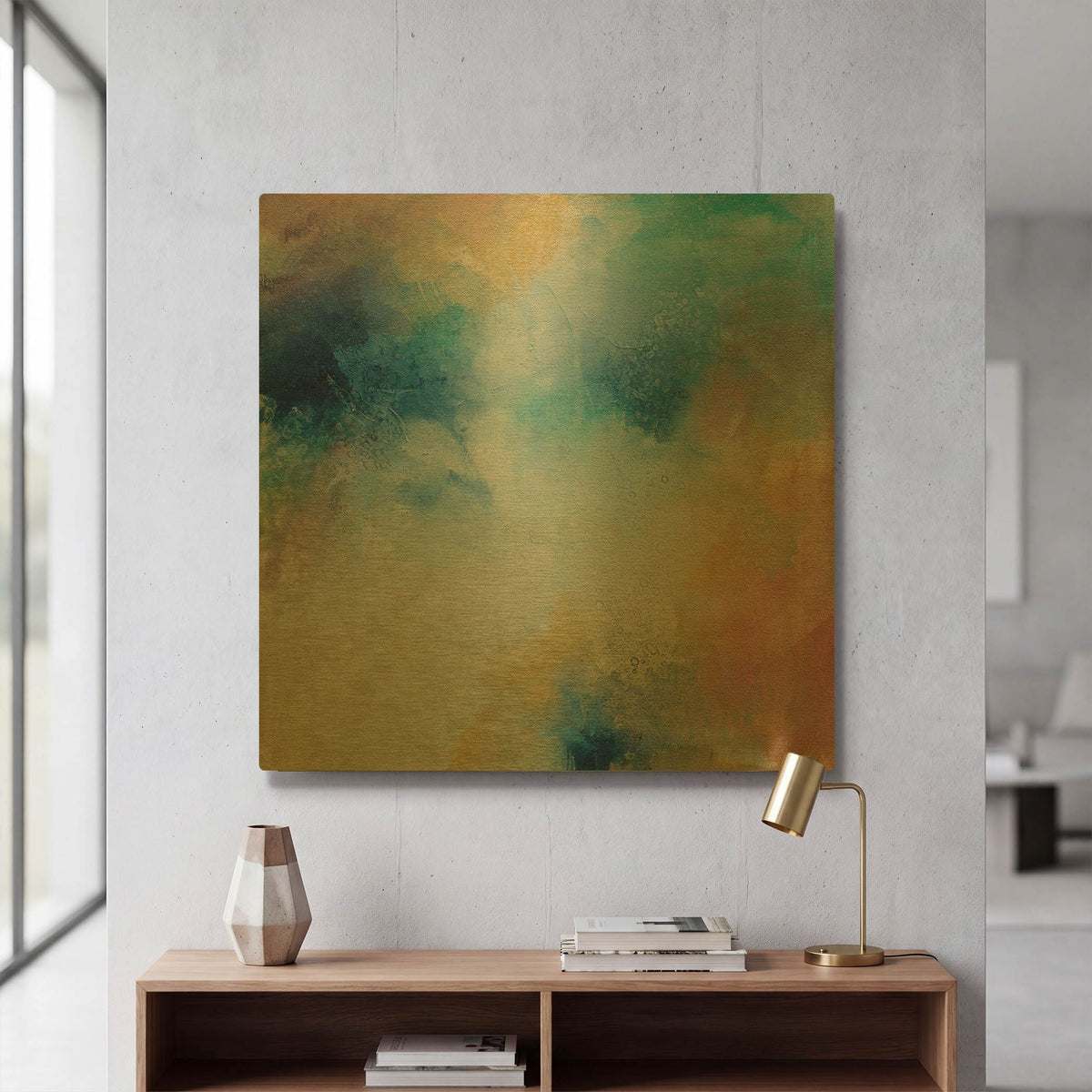 'Midsummer' By Karen Hale Gold Metal Wall Art