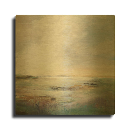 'Morning Light' By Karen Hale Gold Metal Wall Art