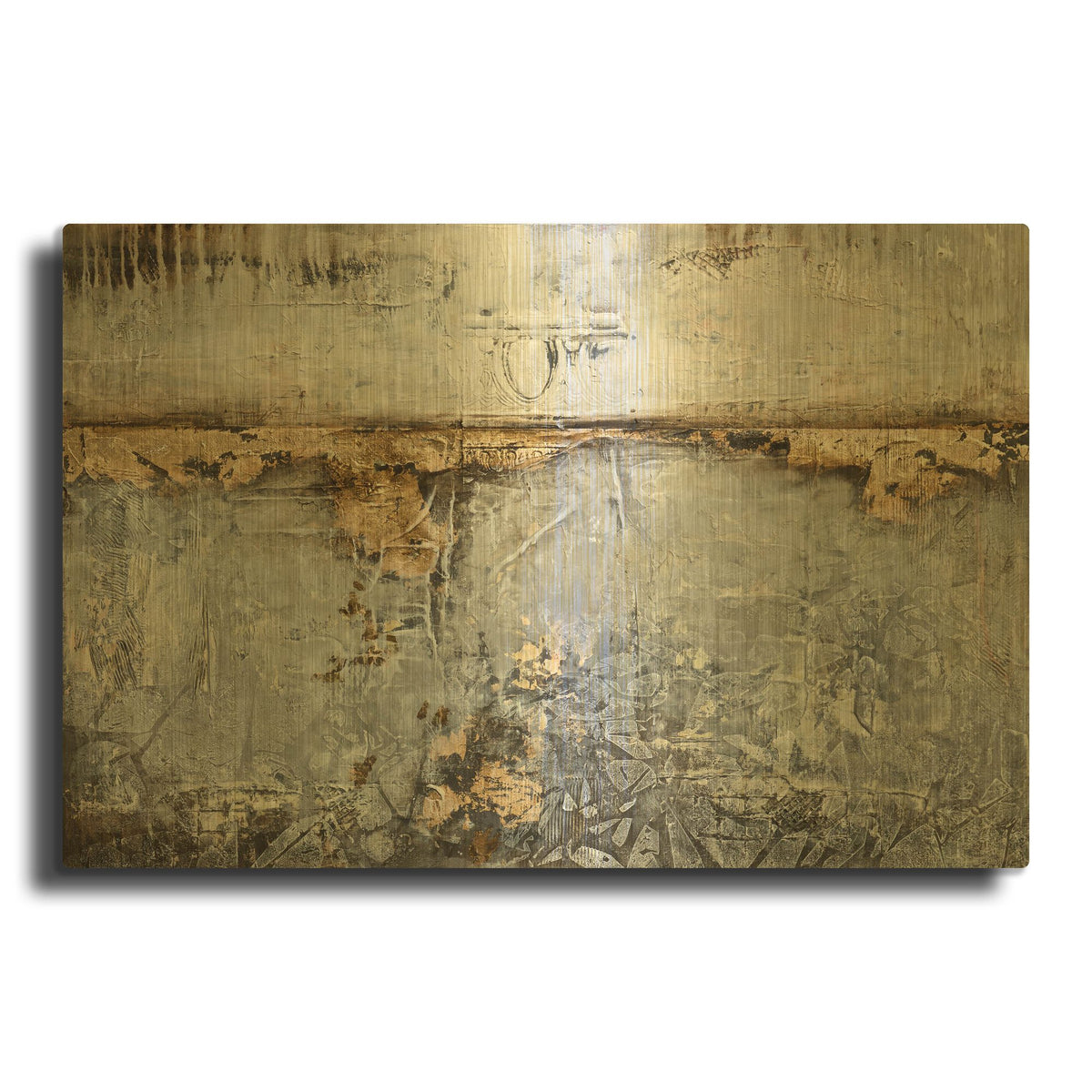 'Of Other Times' By Karen Hale Gold Metal Wall Art