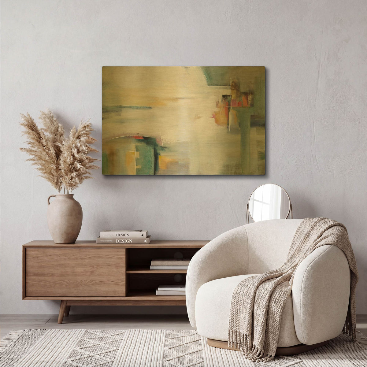 'On My Terms' By Karen Hale Gold Metal Wall Art