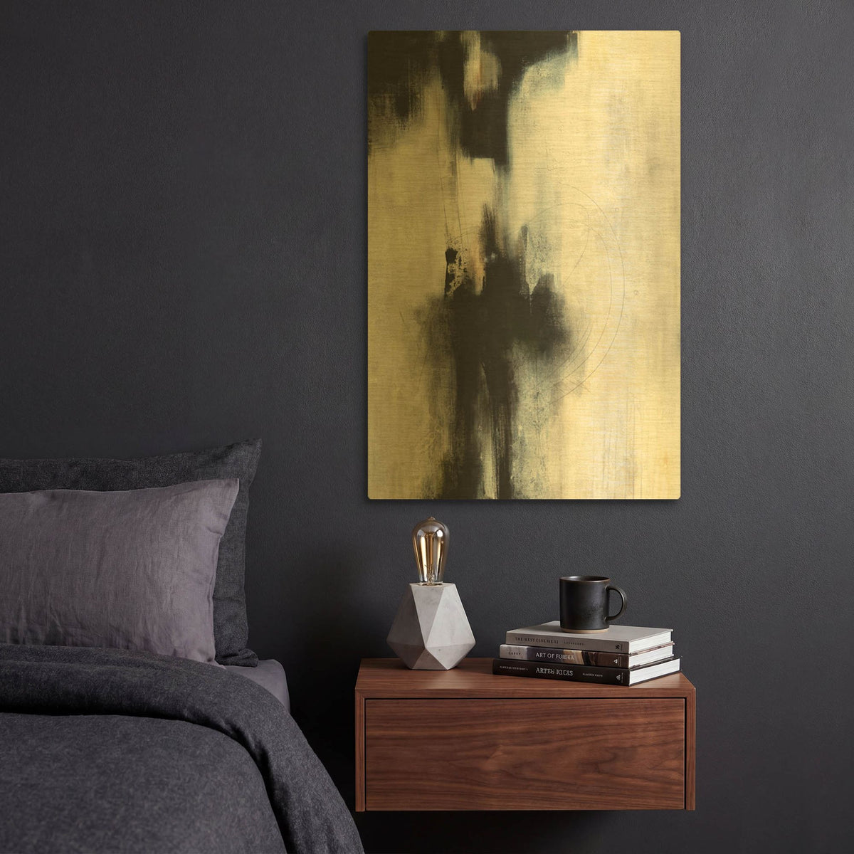 'On Purpose' By Karen Hale Gold Metal Wall Art