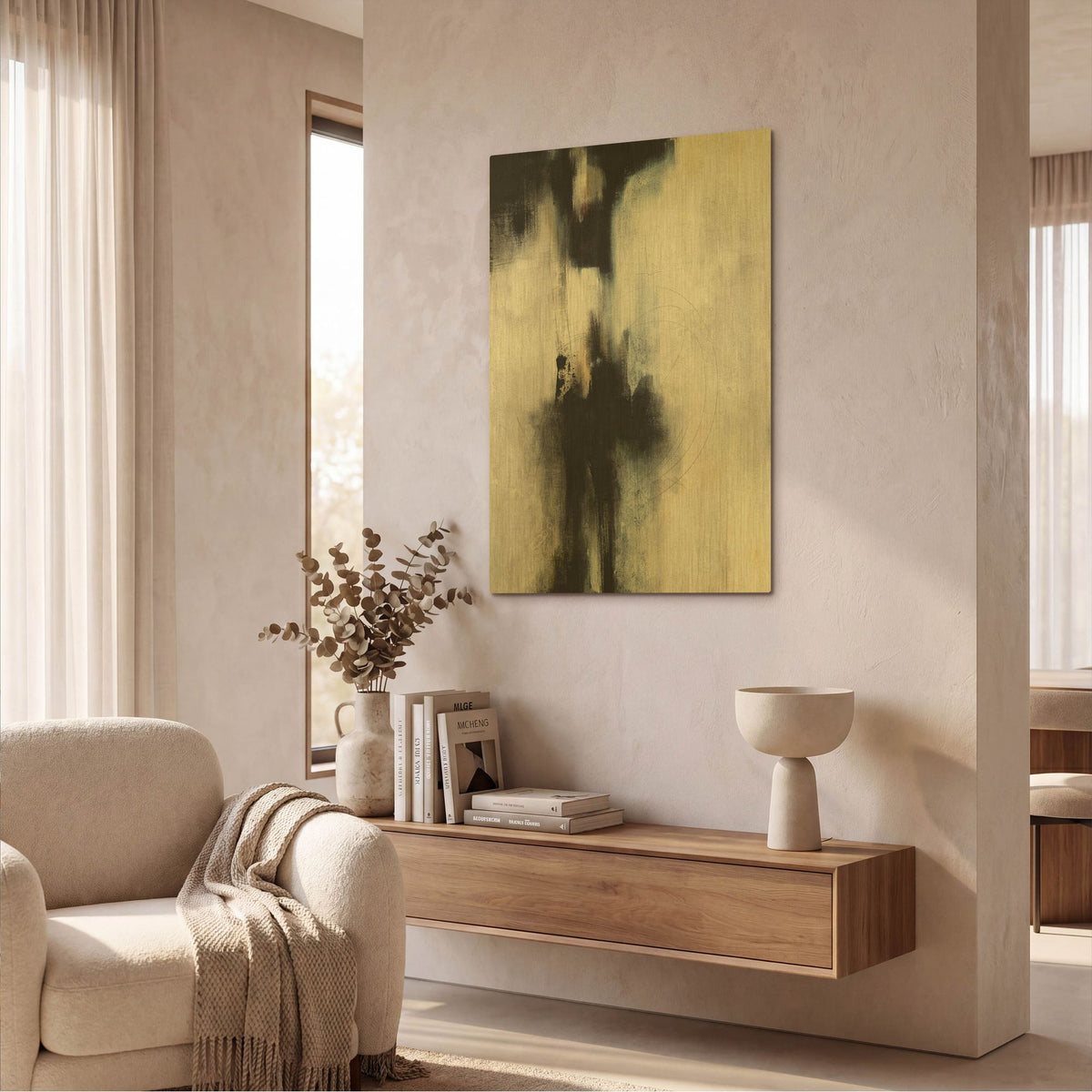'On Purpose' By Karen Hale Gold Metal Wall Art