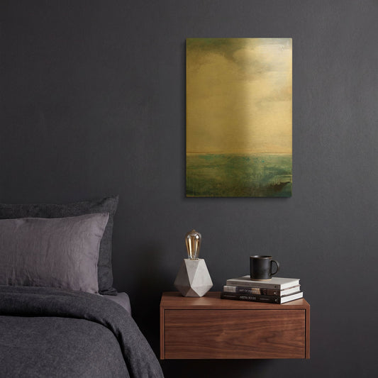 'On The Edge' By Karen Hale Gold Metal Wall Art