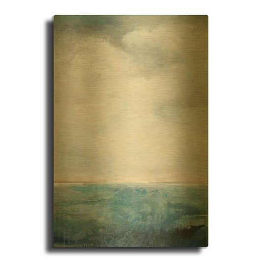 'On The Edge' By Karen Hale Gold Metal Wall Art