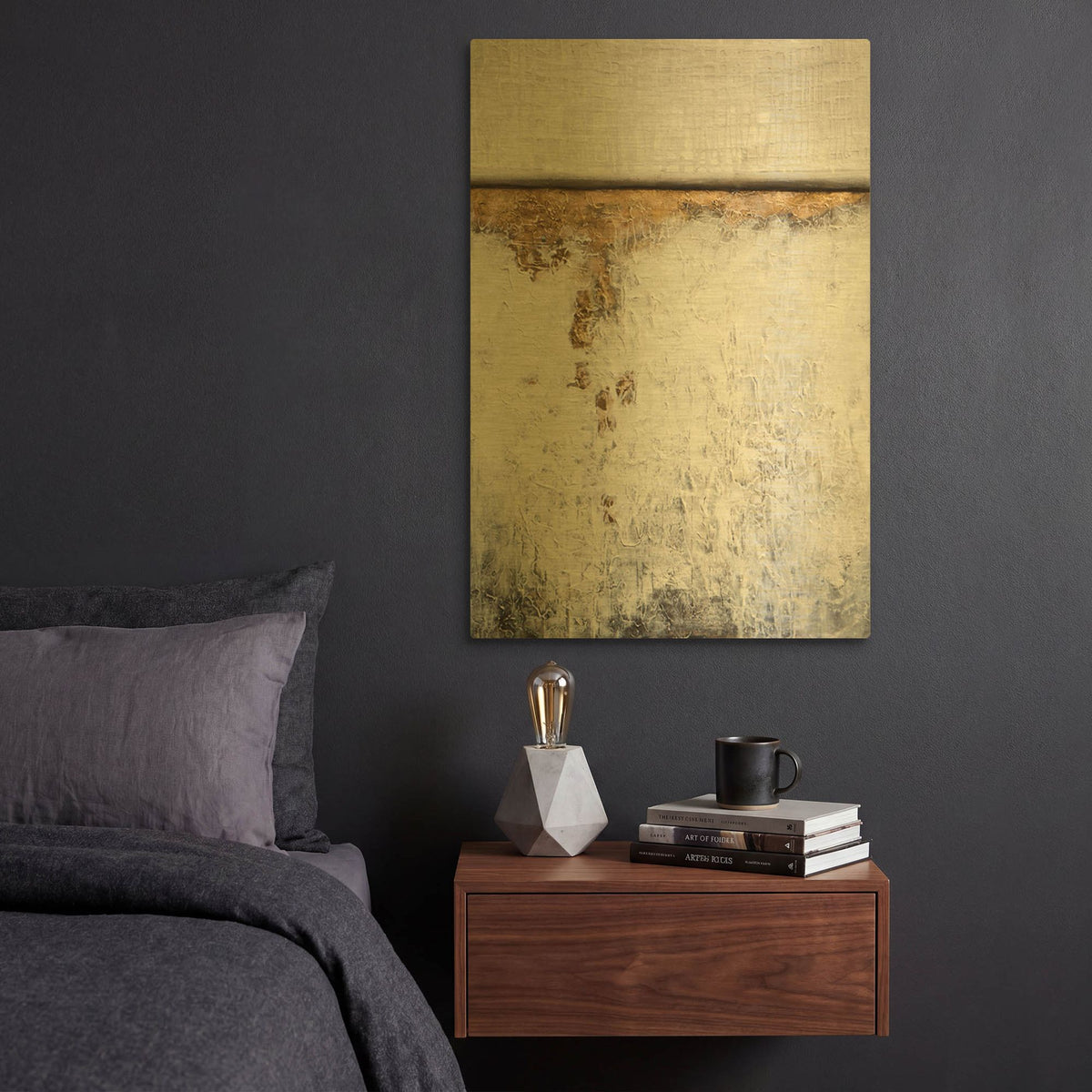 'Out Of The Depths' By Karen Hale Gold Metal Wall Art