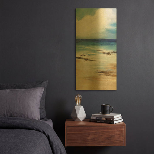 'Salt Air' By Karen Hale Gold Metal Wall Art