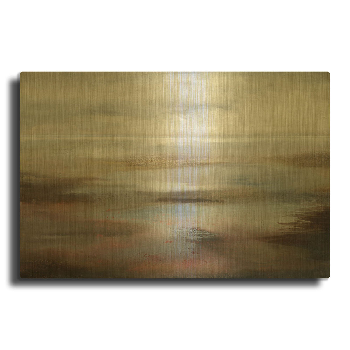 'Serene Image' By Karen Hale Gold Metal Wall Art