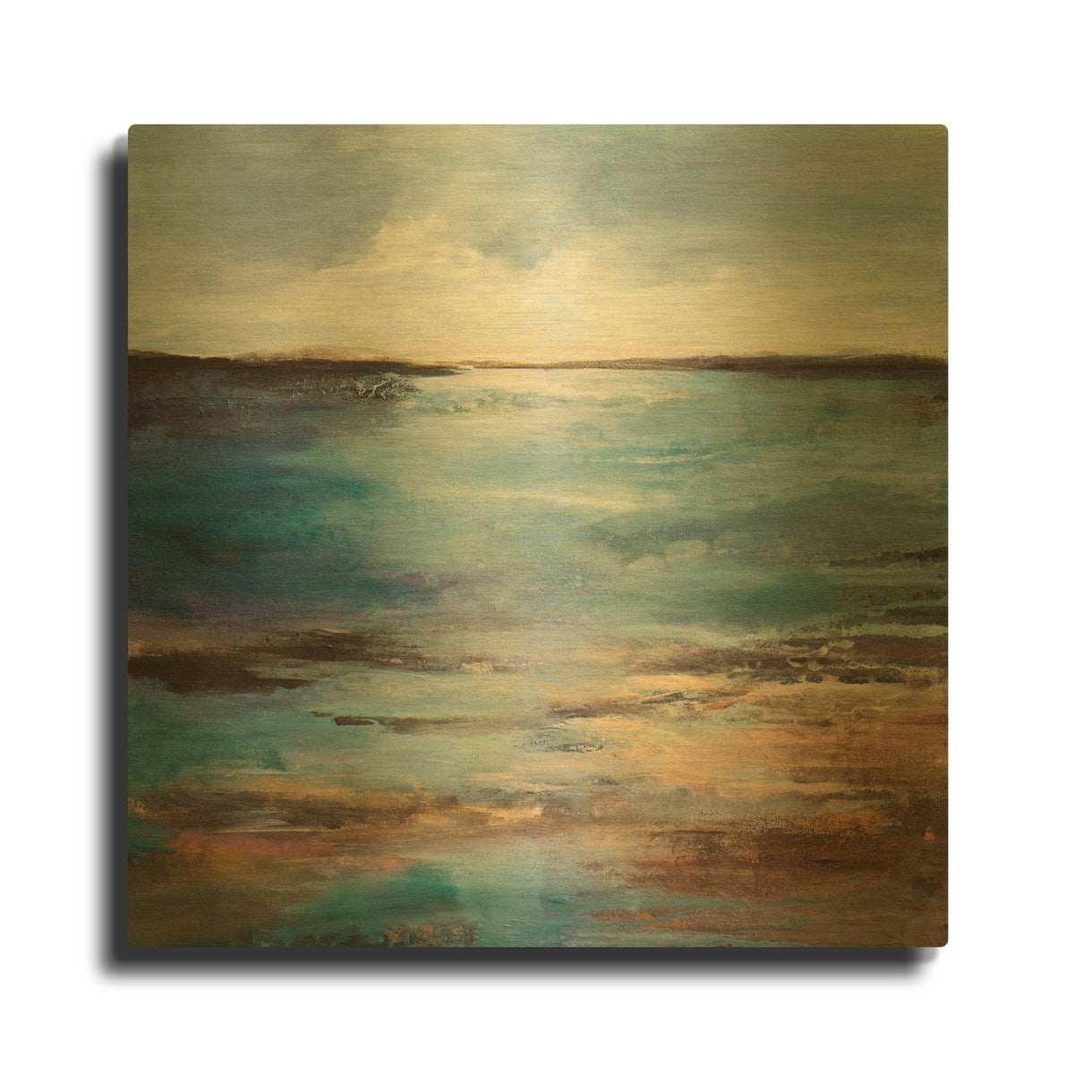 'Slow Motion' By Karen Hale Gold Metal Wall Art