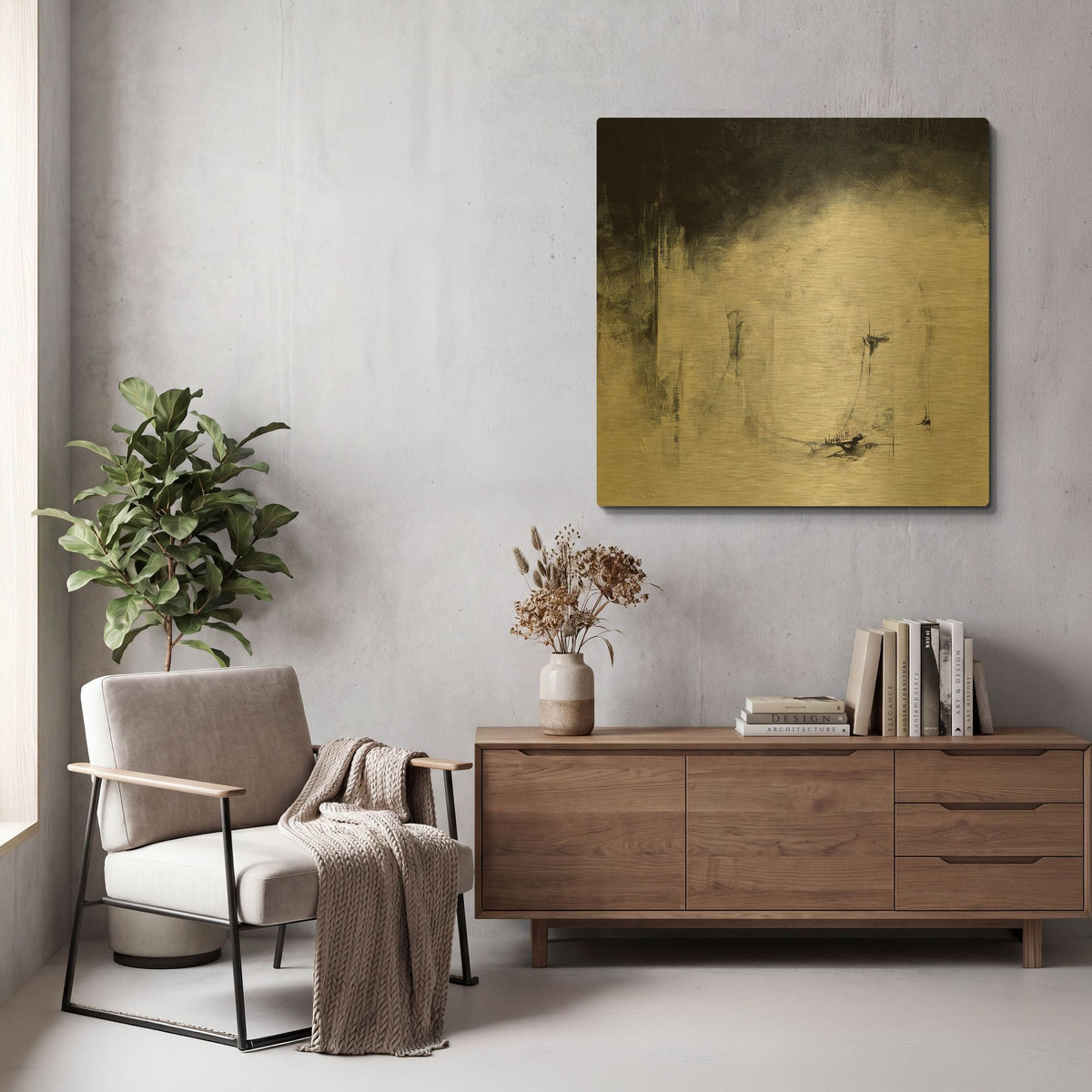 'Solidarity' By Karen Hale Gold Metal Wall Art