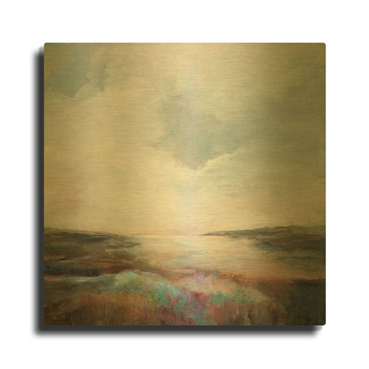 'Solitude' By Karen Hale Gold Metal Wall Art