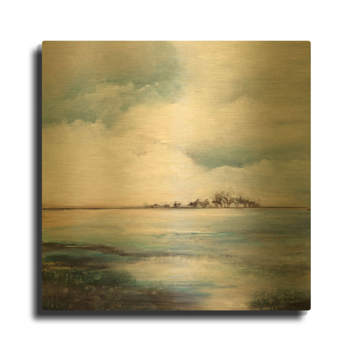 'Speak Quietly' By Karen Hale Gold Metal Wall Art