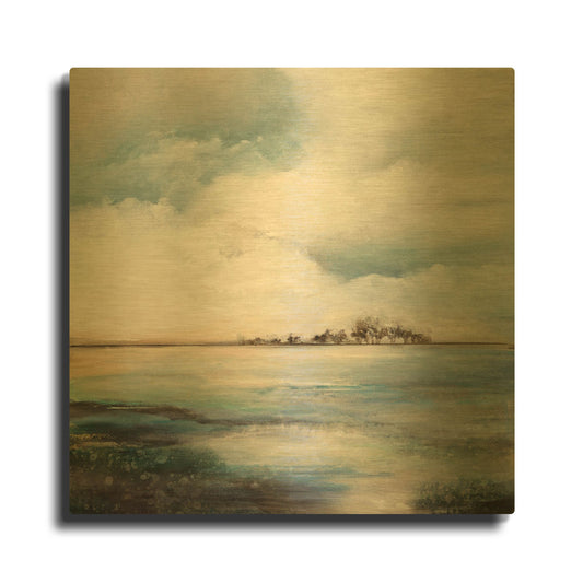 'Speak Quietly' By Karen Hale Gold Metal Wall Art