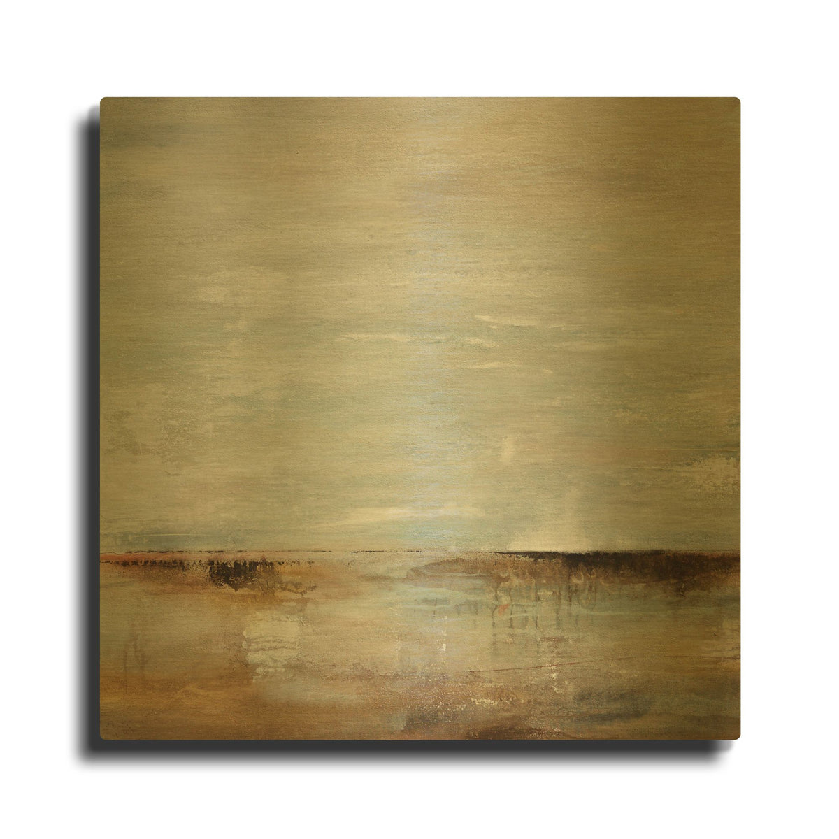 'Take Time' By Karen Hale Gold Metal Wall Art